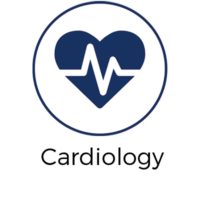 Heart and heartbeat icon for Cardiology